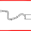1995-2000 Avenger 2.5L Exhaust Muffler System Walker