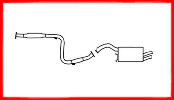 1995-2000 Avenger 2.5L Exhaust Muffler System Walker