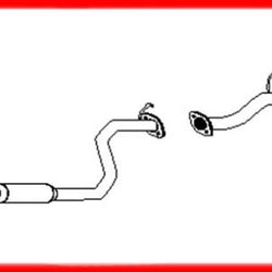 1996-2001 Acura Integra 1.8L GSR Sistema de escape silenciador