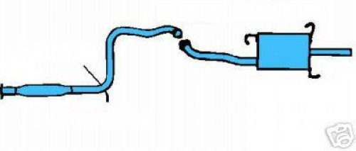 1999 2000 2001 2002 Daewoo Lanos 1.6L Sistema de escape silenciador de 4 puertas