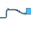 1983-1987 Corolla RWD 1.6L Muffler Exhaust System
