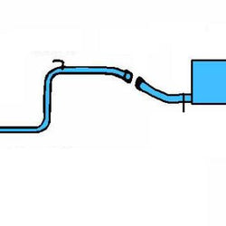 1983-1987 Corolla RWD 1.6L Muffler Exhaust System
