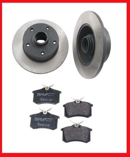 1996-1999 Audi A4 Rear Brake Rotor Pads Kit Rotors