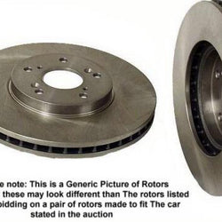 Front Brake Disc Rotor Rotors Fits 2001-2005 Hyundai Elantra
