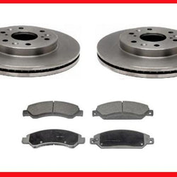 Fits For GMC 2007-2009 Chevrolet Suburban Front Brake Disc Rotors & Ceramic Pads
