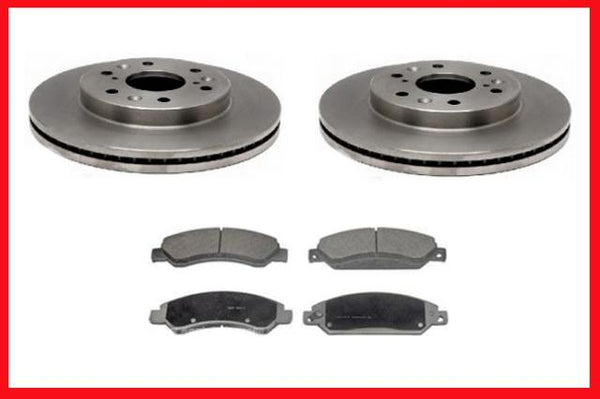 Fits For GMC 2007-2009 Chevrolet Suburban Front Brake Disc Rotors & Ceramic Pads