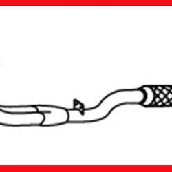1988-1989 Honda Accord LX i 2.0L Tubo flexible de escape del motor