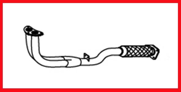 1988-1989 Honda Accord LX i 2.0L Tubo flexible de escape del motor