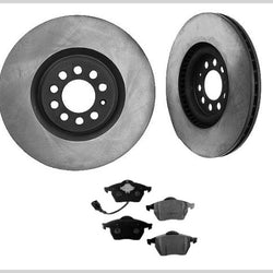 2005 Volkswagen Jetta Kit de pastillas de freno delantero Rotores