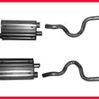 94-95 Mustang AP Muffler Dual Exhaust System With Polished Stainless Tail Pipes