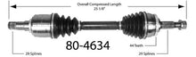 2000 2001 Maxima M/T Drivers Side NI8106 CV Joint Half Shaft