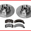 1984-1987 Fiero Brake Disc Rotor Rotors & Pads