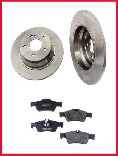 2003-2005 Mercedes E320 Kit de pastillas de freno trasero Rotores 