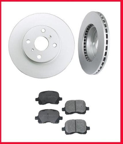 Fits For 98-2002 Toyota Corolla Prizm Front Brake Rotors & Ceramic Pads