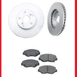 03-08 Honda Pilot (2) Front Brake Rotors & Ceramic Pads 31275 CD943