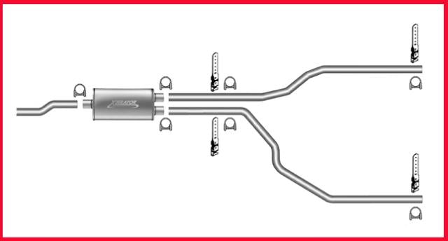 Para Chevrolet S10 1995-2001 Pick Up Thunder Bolt Silenciador de escape doble