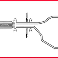 Fits 1995-2001 Chevrolet S10 Pick Up Thunder Bolt Muffler Dual Exhaust