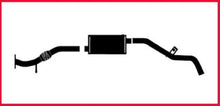 Sistema de escape silenciador para Nissan Frontier 2.4L 2WD RWD 116" WB 2001-2003