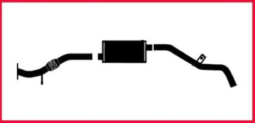 Muffler Exhaust System for Nissan Frontier 2.4L 2WD RWD 116" WB 2001-2003