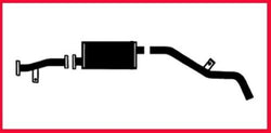 Sistema de escape silenciador para Nissan Frontier 2.4L 2WD 104