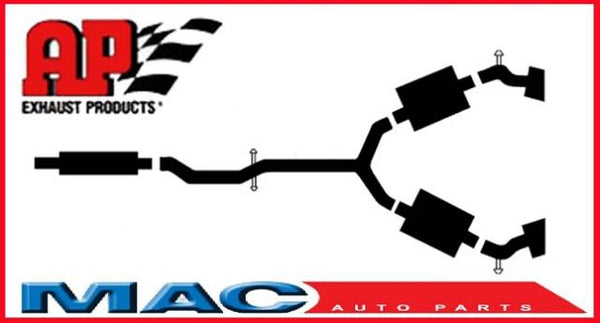 1995, 1999 Olds Aurora 4.0 Dual Muffler Exhaust Pipe System