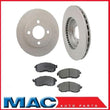 Front Brake Rotors Ceramic Pads Fits 07-12 NIssan Versa 1.8 & 09-12 Nissan Cube