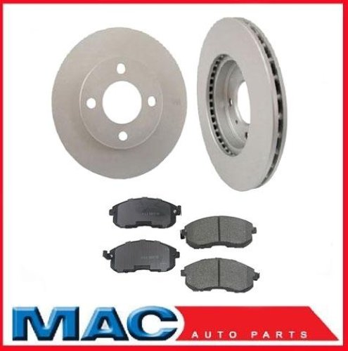 Front Brake Rotors Ceramic Pads Fits 07-12 NIssan Versa 1.8 & 09-12 Nissan Cube