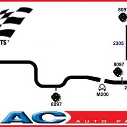 2000 Dodge Neon 2.0L SOHC Muffler Exhaust Pipe System