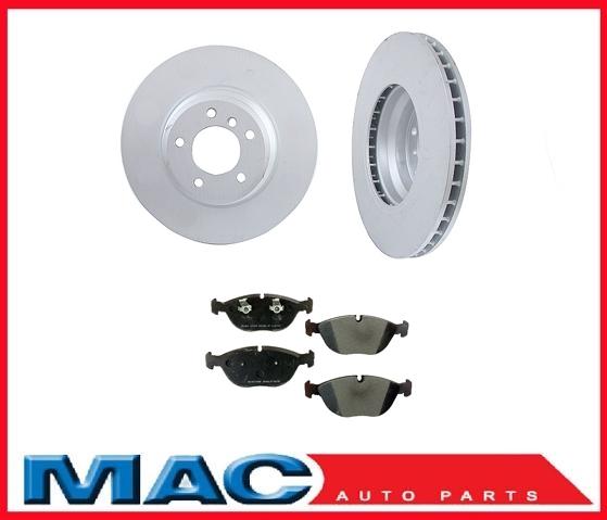 For 2002-2005 745i 2003-2005 760Li (2) Front Brake Rotors & Ceramic Brake Pads