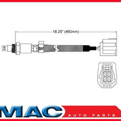 Mazda 3 2.0L 2.3L Calif ESV O2 Sensor de oxígeno Ajuste directo