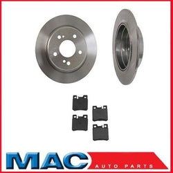 Rotores de freno traseros de 2 pines y pastillas de freno para un Mercedes C280 1996-2000