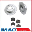 04 2005 Passat Front Wheel Drive (2) Rear Brake Rotor & Ceramic Pads Kit Rotors