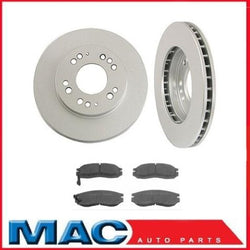 Sebring 2DR Avenger Talon Eclipse Laser (2) Front Brake Rotors & Ceramic Pads