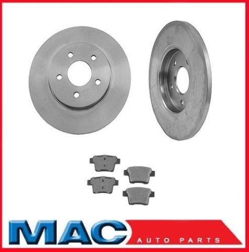 Rear Disc Brake Rotors Ceramic Brake Pads for Jaguar Type X 2005 2006 2007 2008