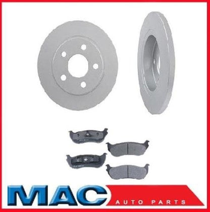 02-05 Explorer 4Dr Mountainner 4Dr (2) Rear Disc Brake Rotors & Ceramic Pads