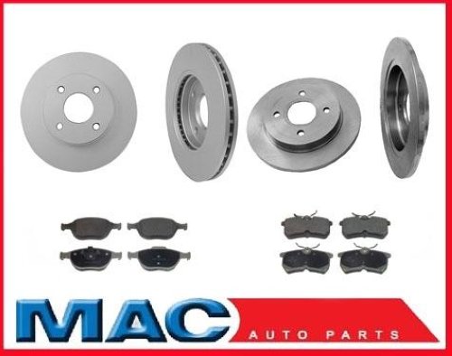 02-04 For Focus SVT Front & Rear Rotors & Pads 54113 54106