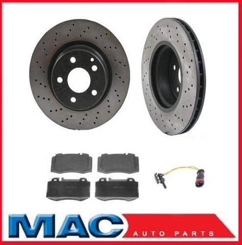 2003 2004 2005 2006 Mercedes S430 S500 CL500 (2) Rotores de freno delantero y pastillas de freno