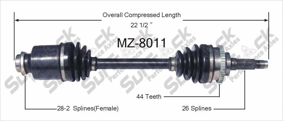 Nuevo eje de transmisión CV para Mazda MX3, ProtvÂ©gvÂ© 1994-98 Front P