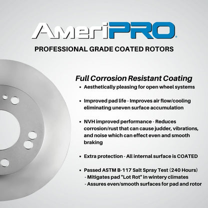 Rear Ceramic Brake Pad & Coated Rotors FOR 07-2014 CADILLAC ESCALADE - ESV - EXT