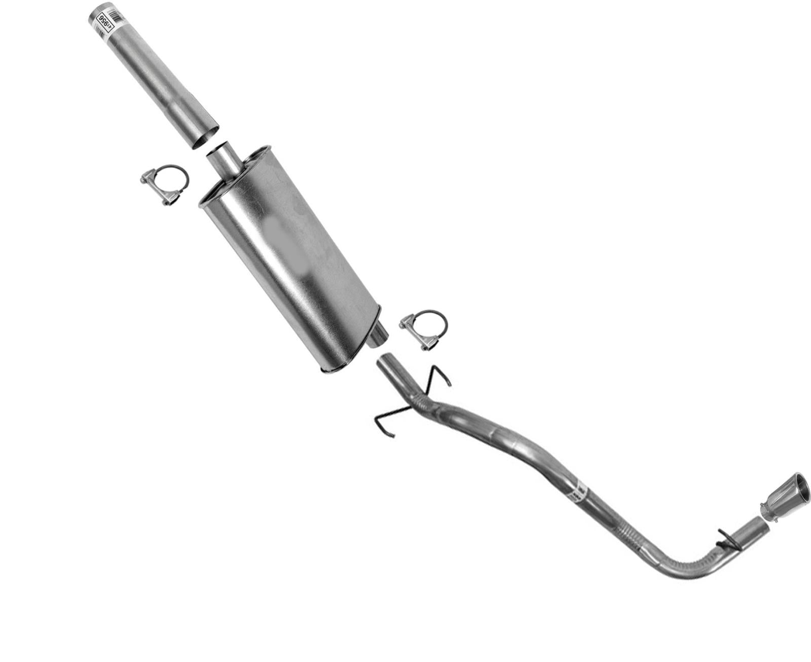 Tubo de escape de silenciador de rendimiento para Toyota Tacoma 3.4L 95-04 con distancia entre ejes de 121.9"