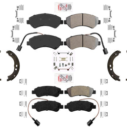 AmeriPRO Brake Pads Parking Shoes For Promaster 1500 14-21 W/ Rear Solid Rotors